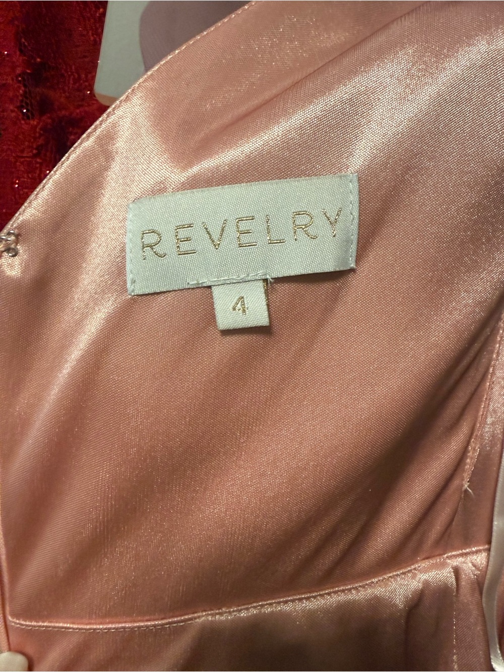 Revelry Satin Wrap Maxi Dress in Dusty Rose - Picture 3 of 3